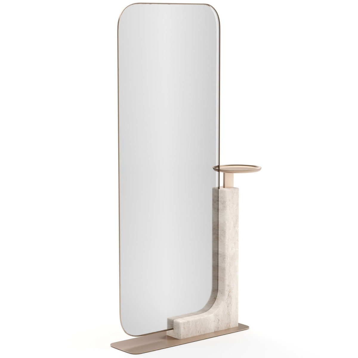 Overlap Floor Mirror in Light