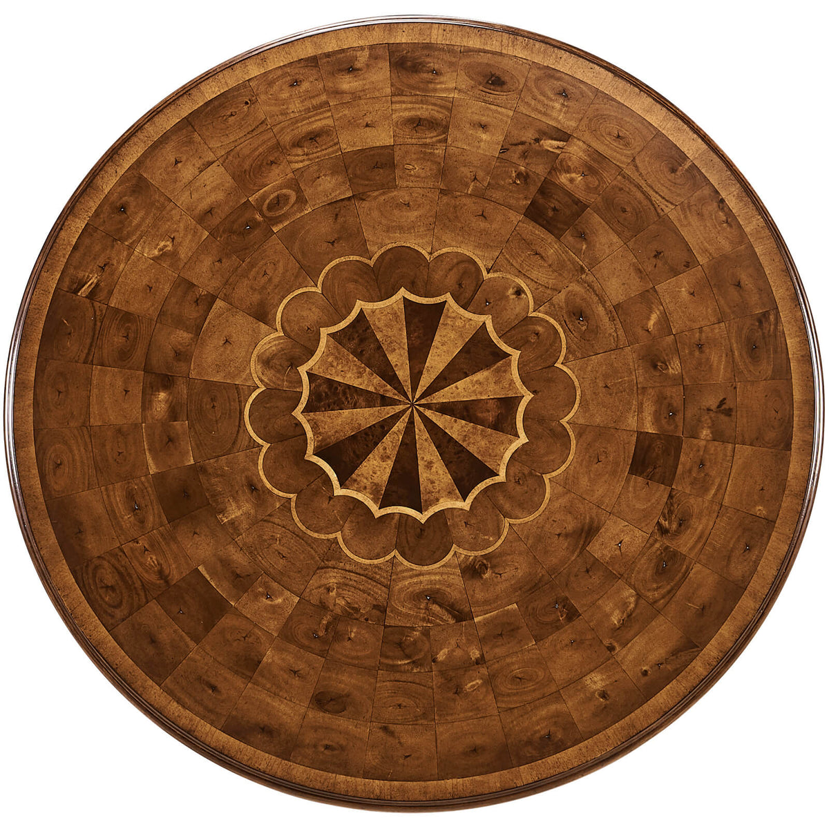 Oyster Round Table on Brass Base