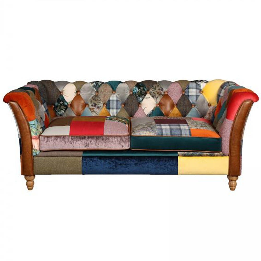 Rutland Harlequin Patchwork 2 Seater Sofa