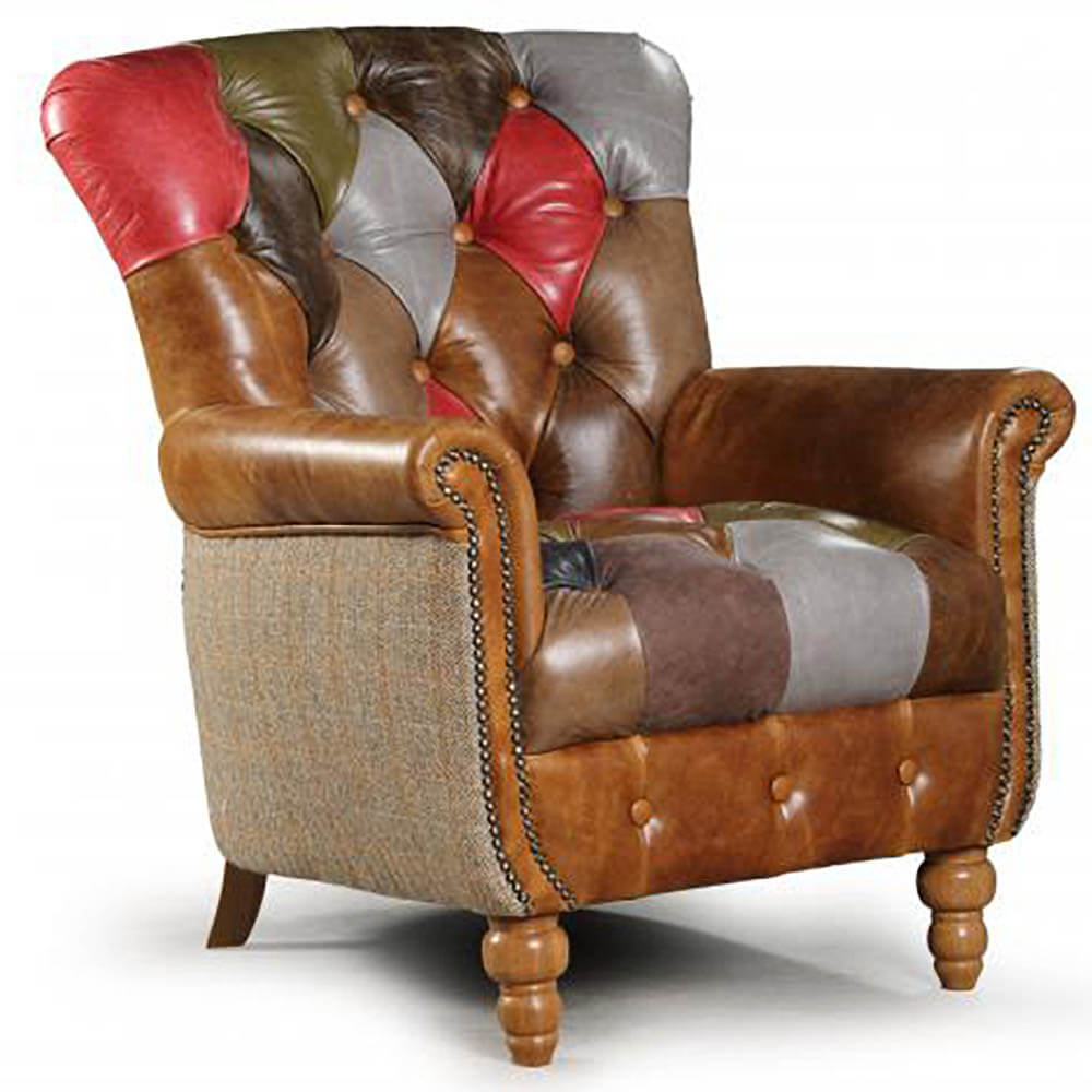 Alderley Leather Patchwork Chair