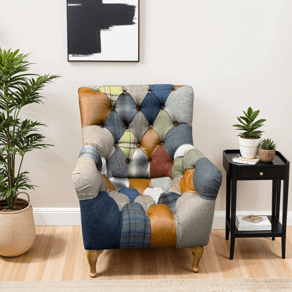 Bamford Club Patchwork Armchair Chair
