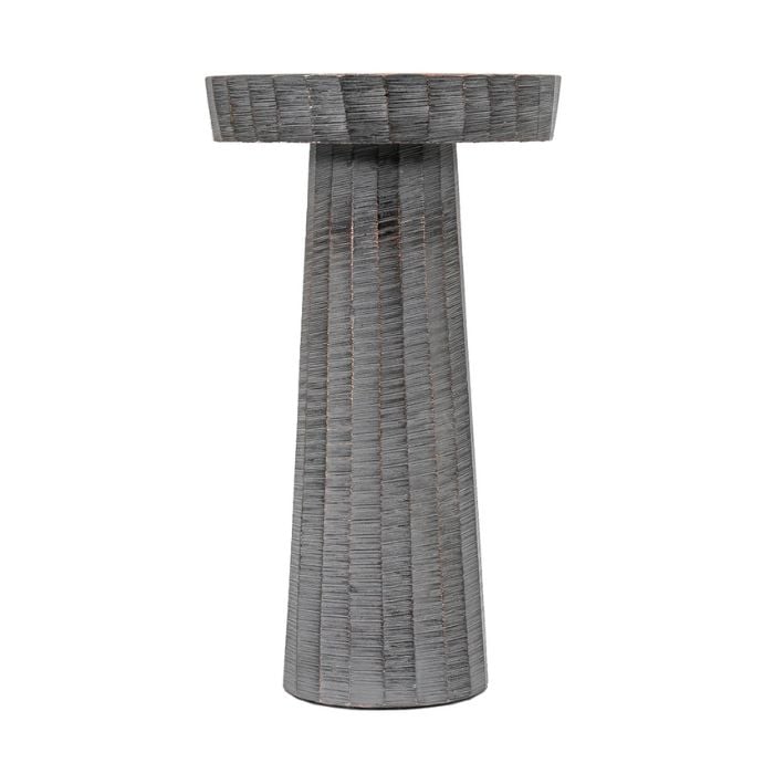 Alita Candlestick Small Antique Grey
