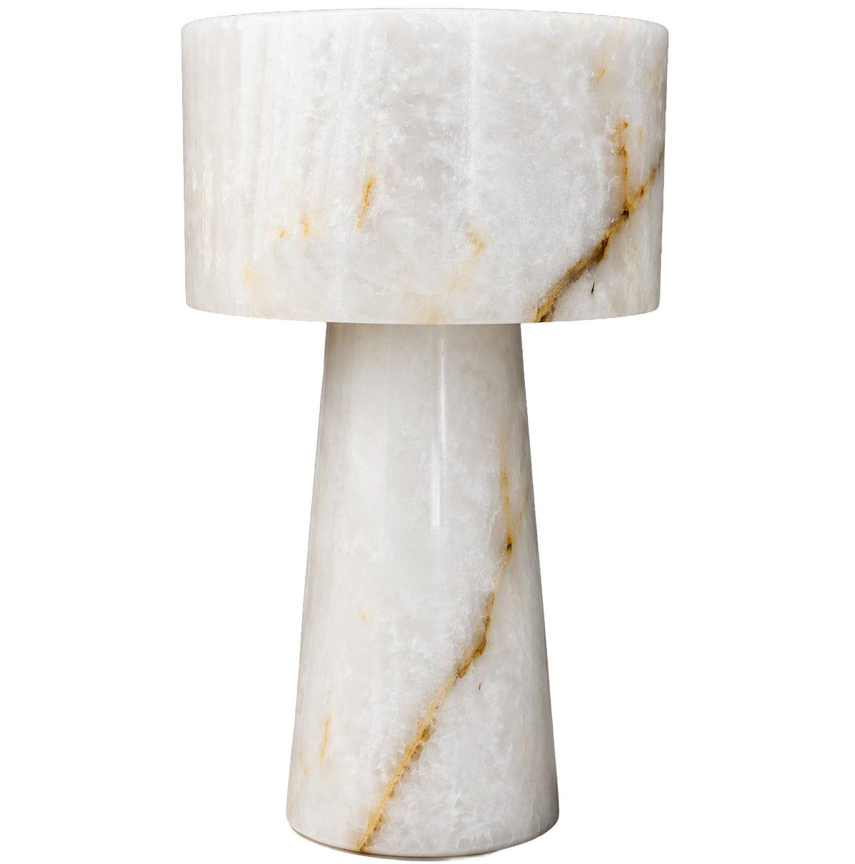 Graham Pedestal Bowl in White Jade Marble - Small