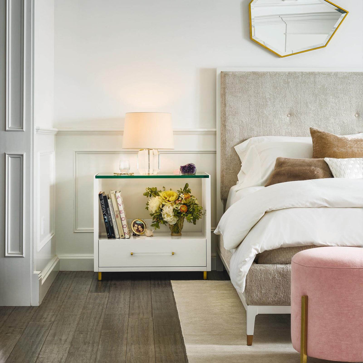 Peony Bedside Table