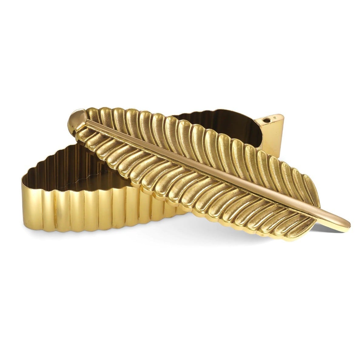 La Plume Box in Polished Brass