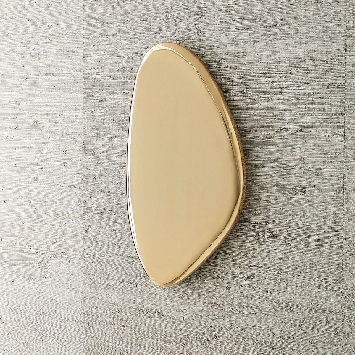 Jelly Bean Wall Sculpture Medium in Gold