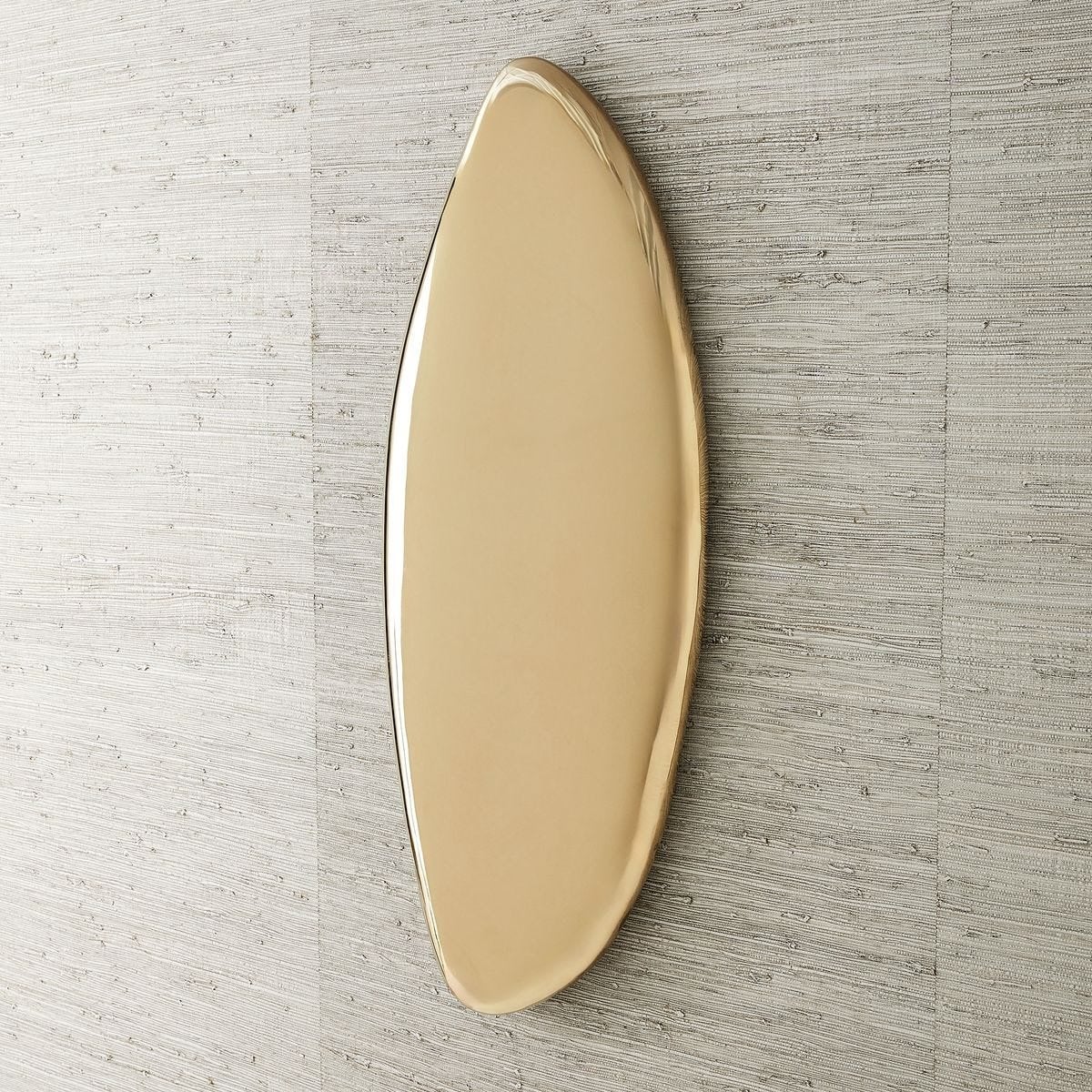 Jelly Bean Wall Sculpture Large in Gold