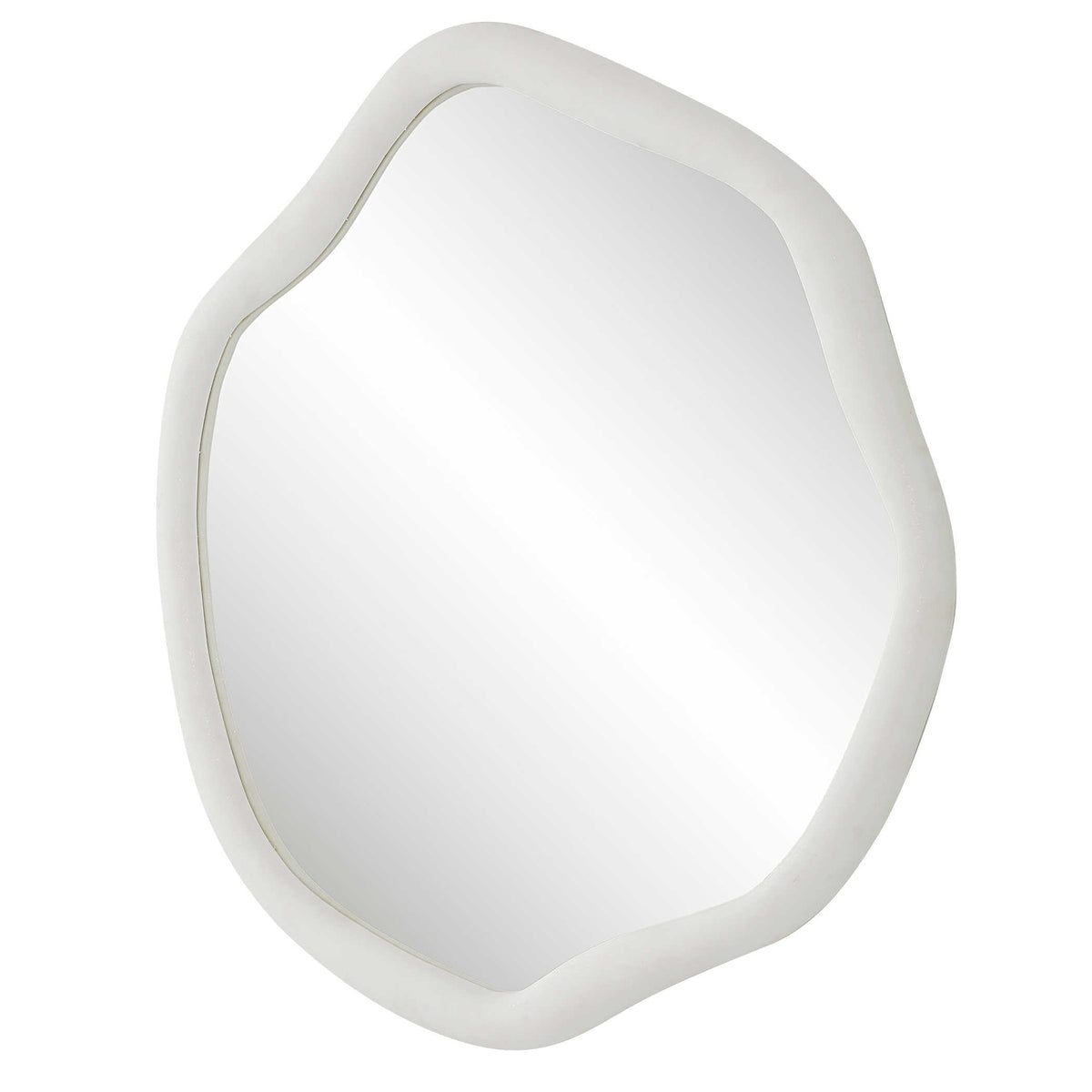 Amorphic Mirror in Ivory Stone - Large