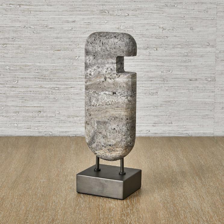 Ancient Lore Sculpture Travertine - Tall