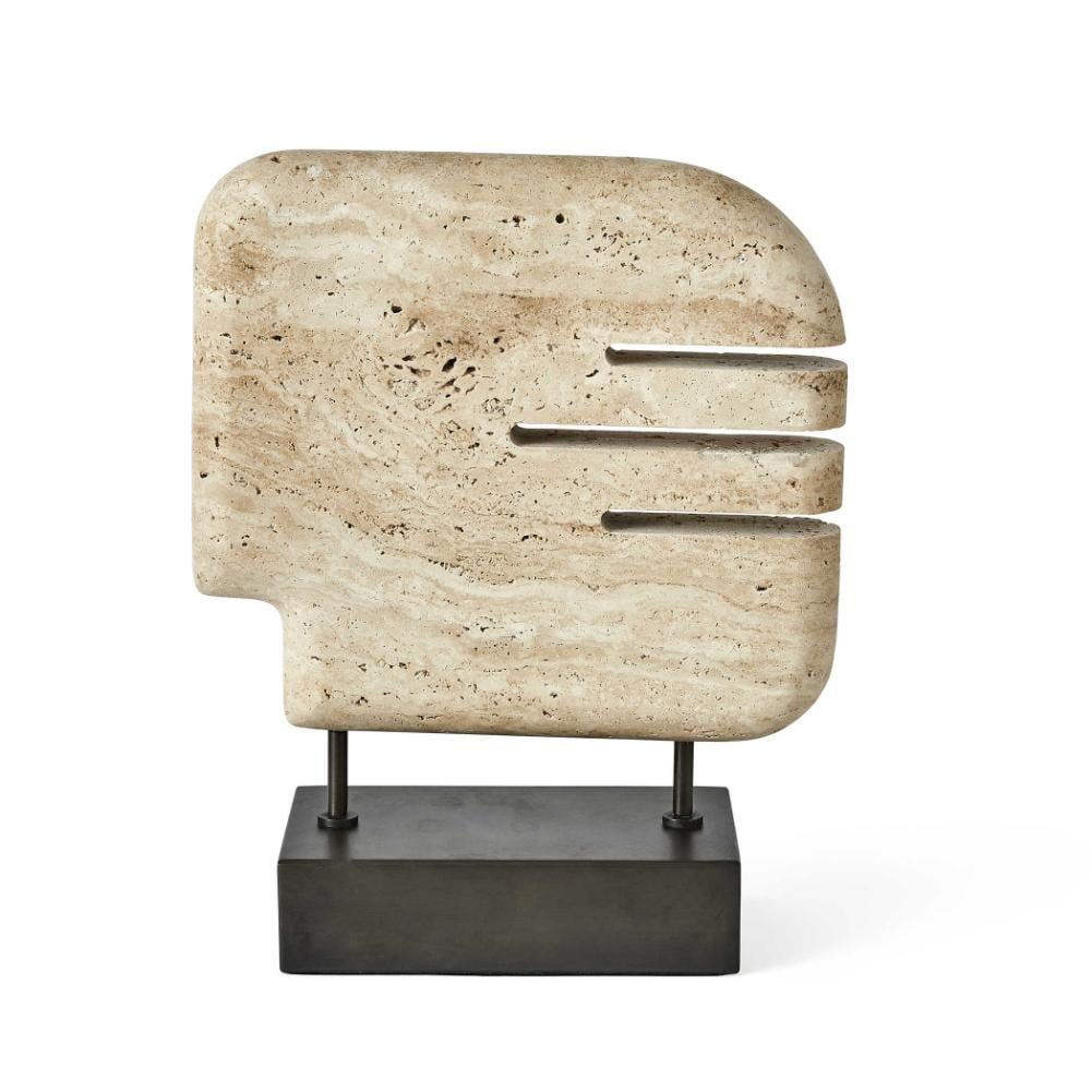 Ancient Lore Sculpture Travertine - Medium