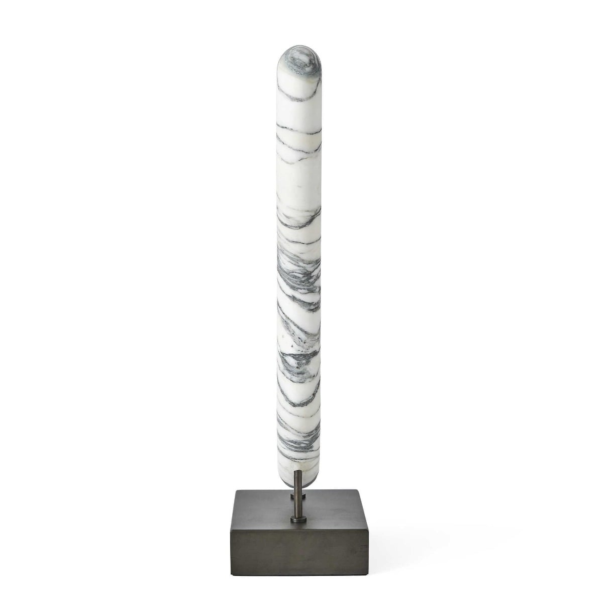 Double Vision Black & White Marble Sculpture