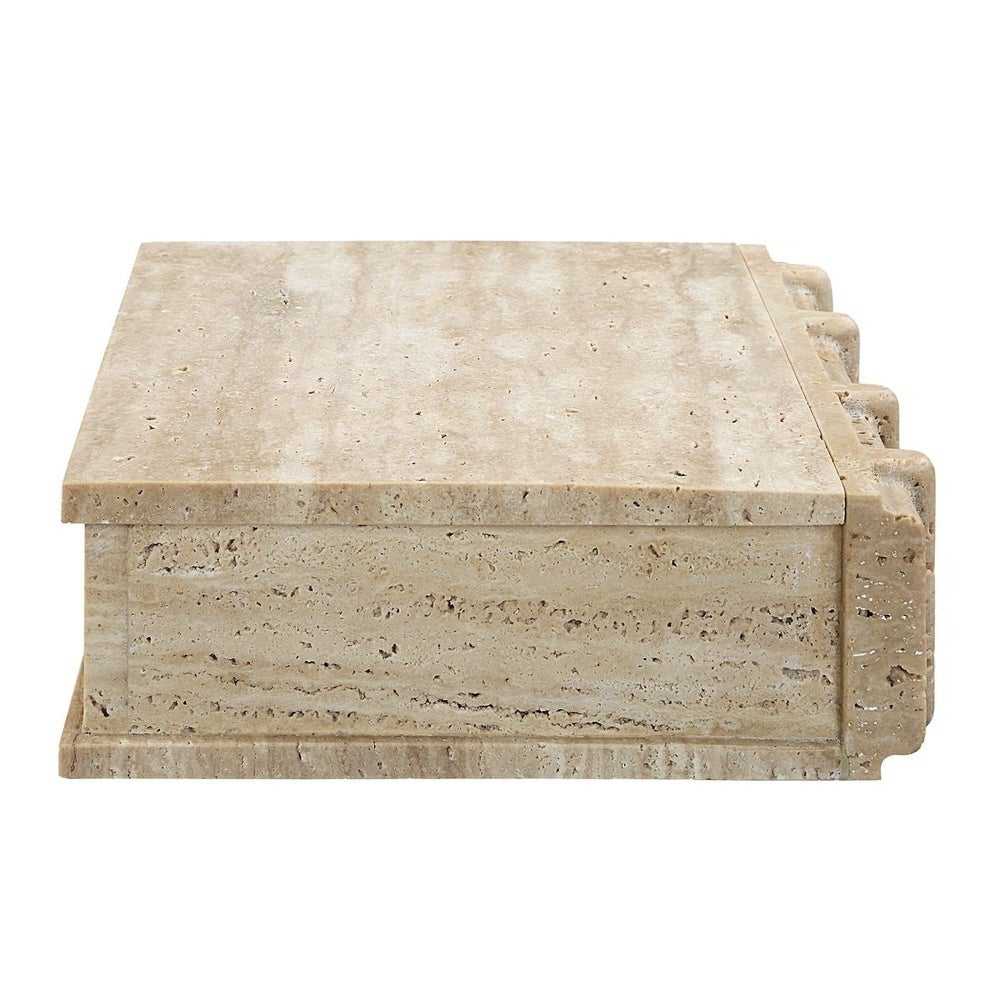 Novel Box in Travertine Small