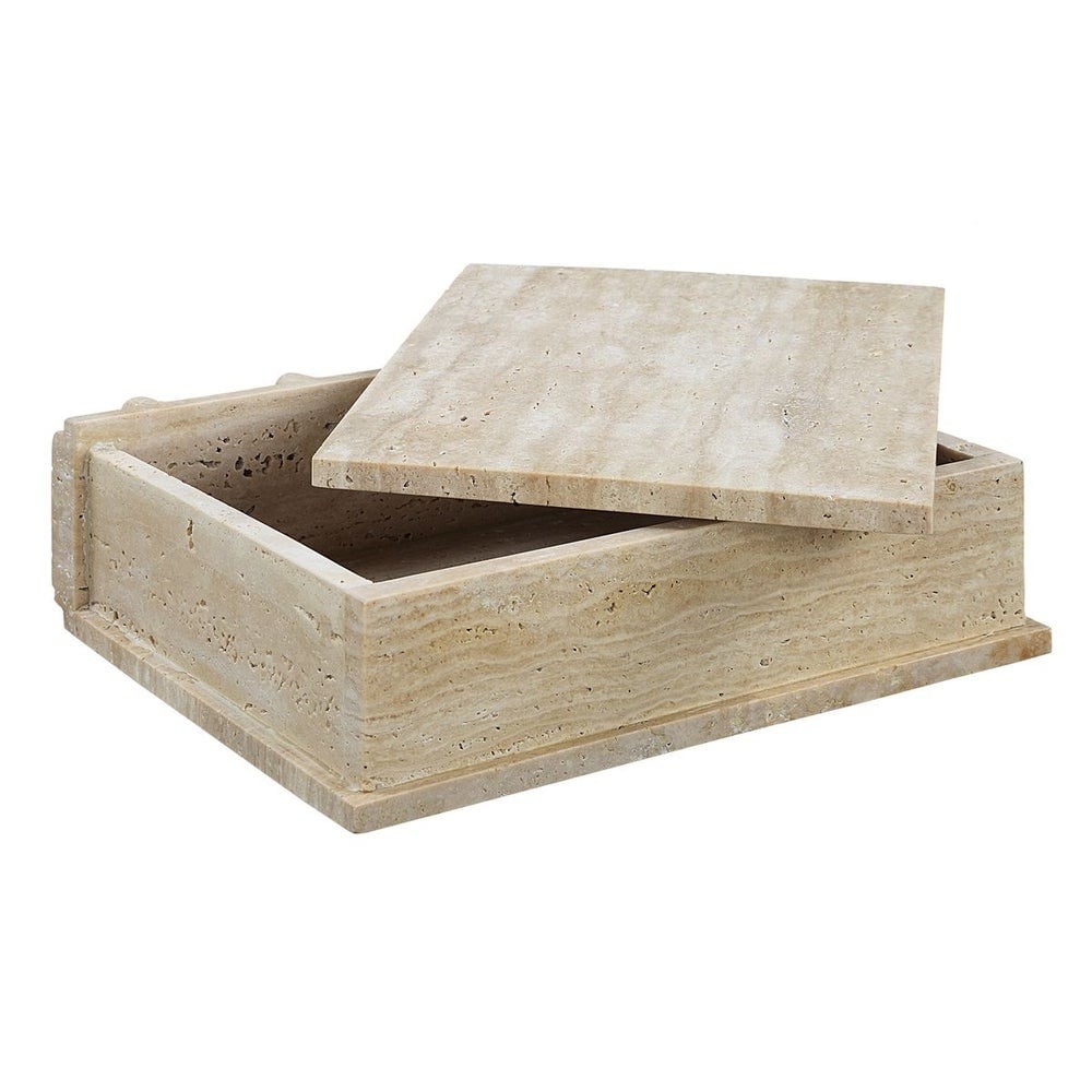 Novel Box in Travertine Small