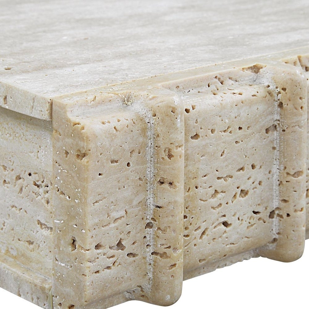 Novel Box in Travertine Small