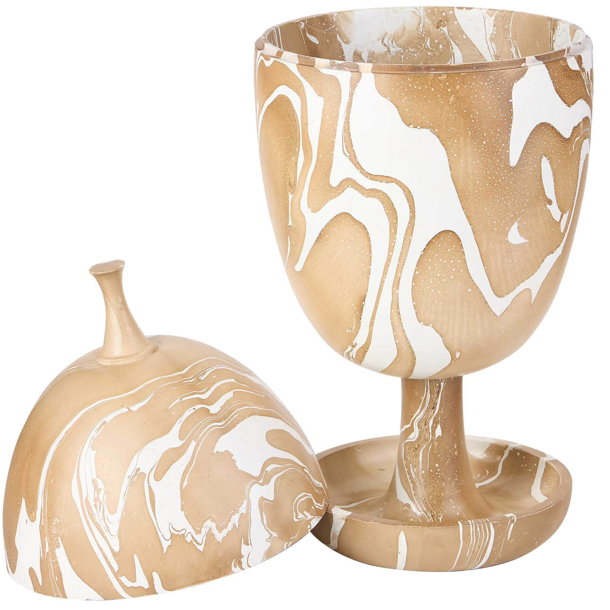 Hadden Hall Urn in Latte Swirl
