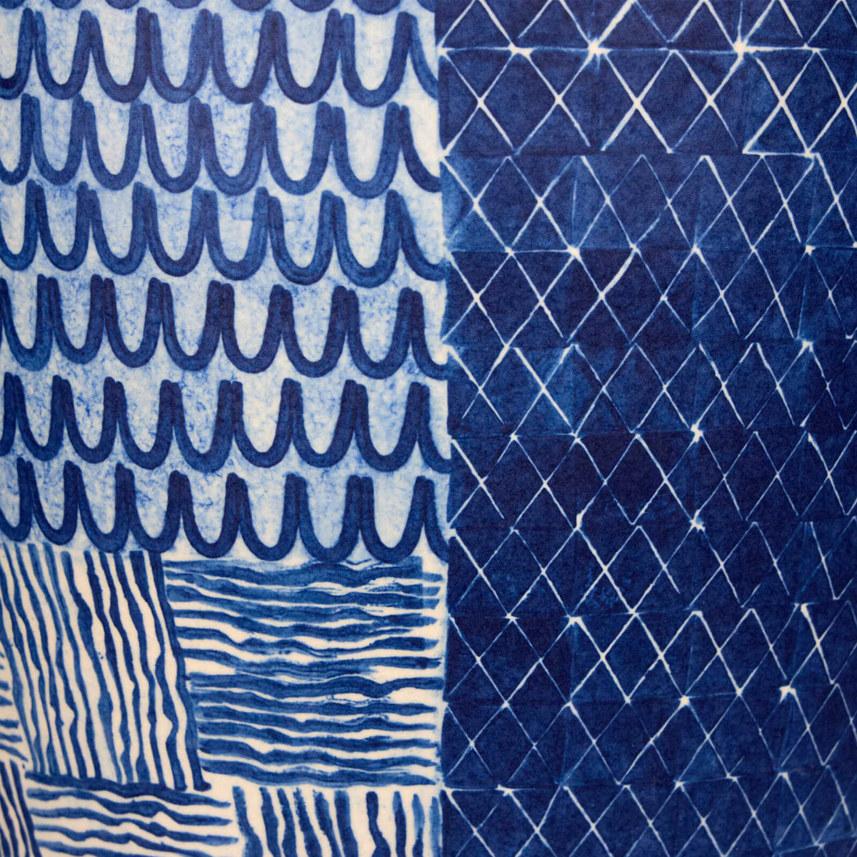 Ikat Quilt Vase