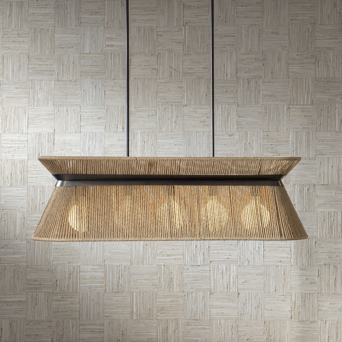 Highly Strung 5 Light Linear Pendant in Natural