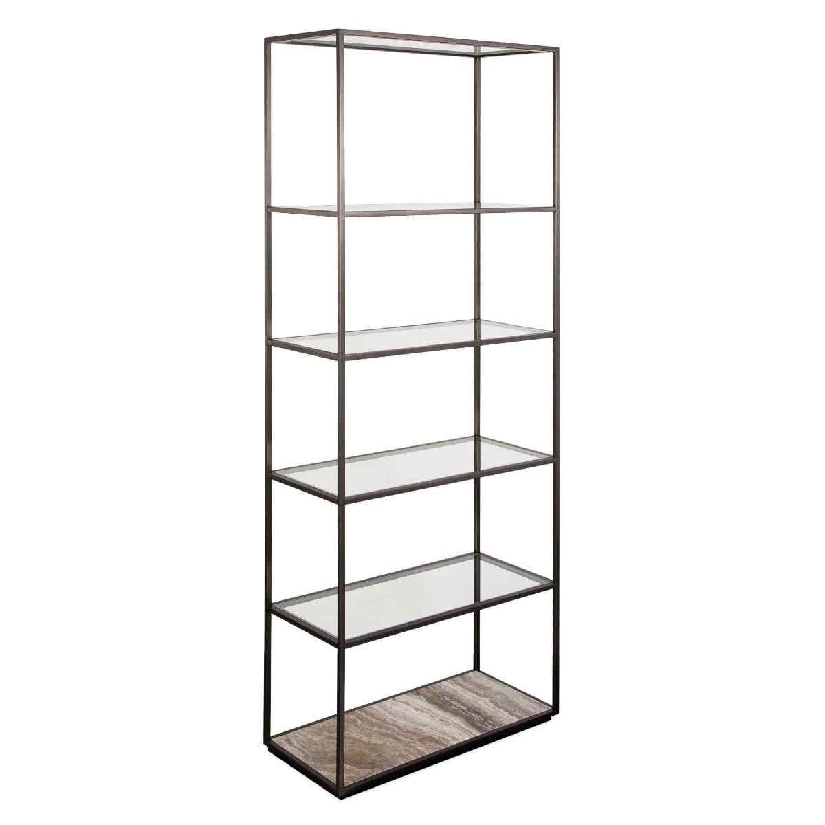 Floating Plane Etagere in Bronze