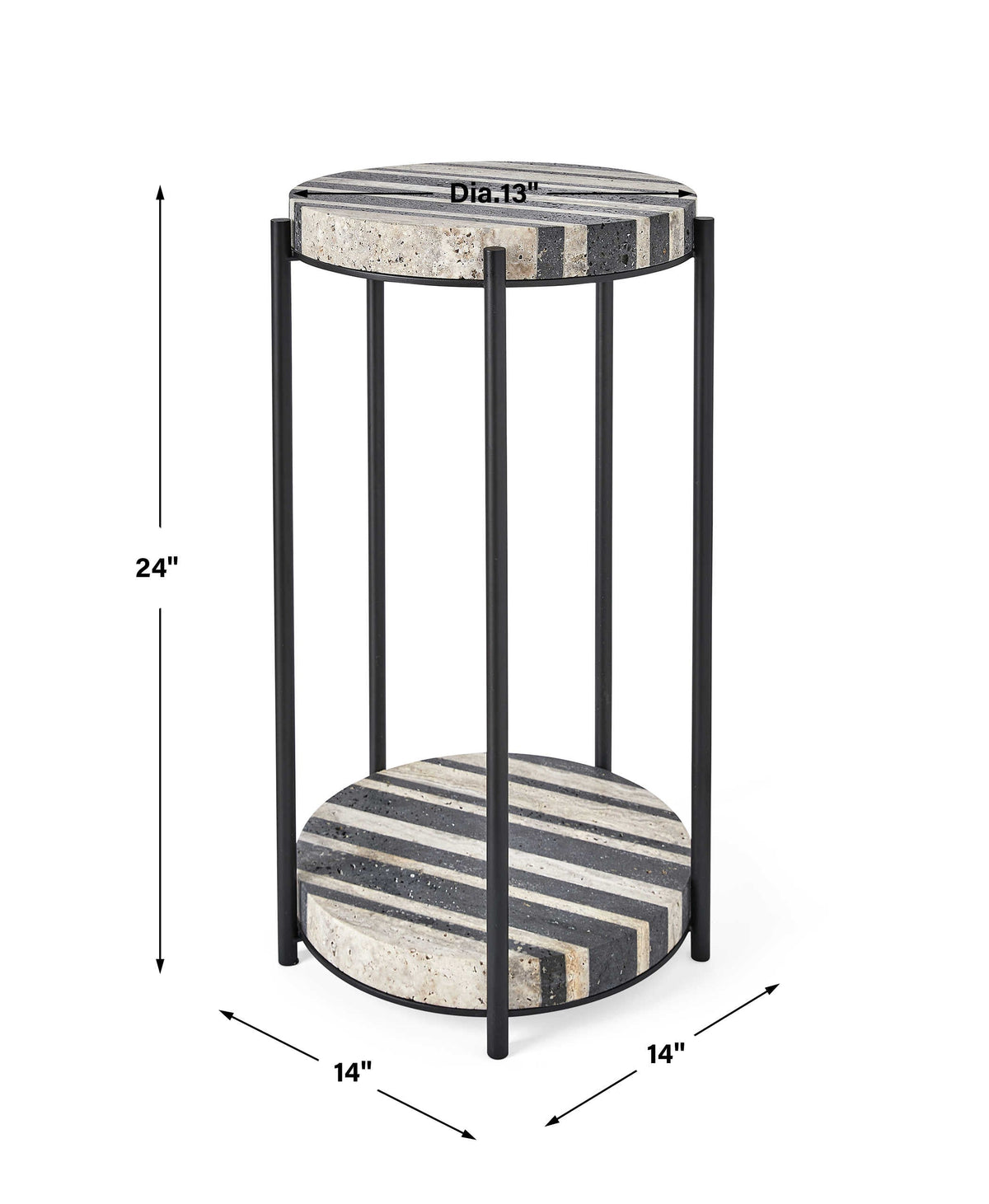 Strie Accent Table