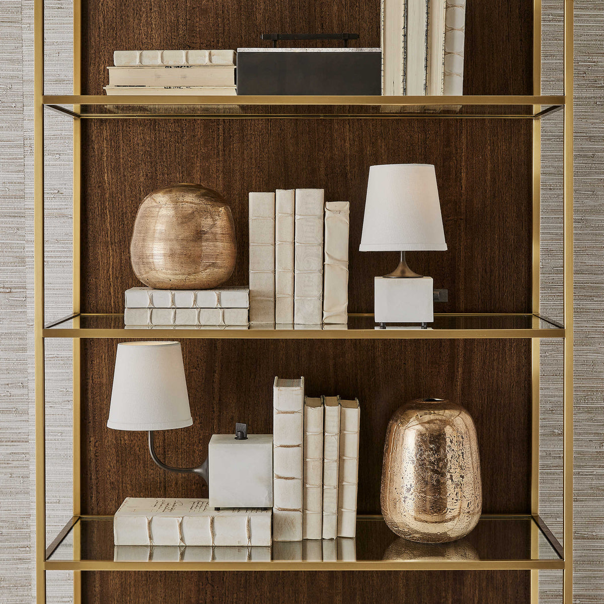 Blockhead Gooseneck Mini Lamp in Bronze
