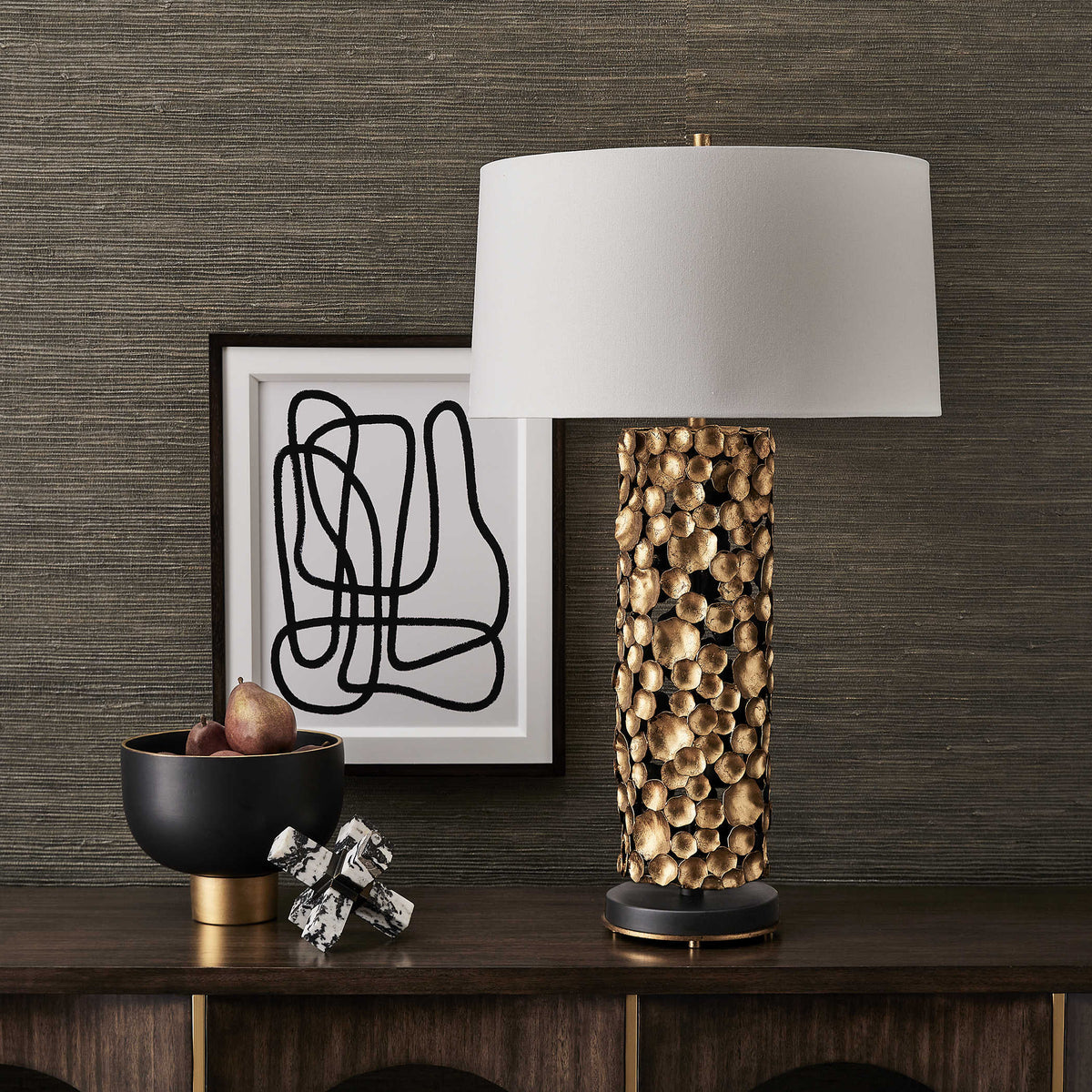 Gilded Lotus Table Lamp