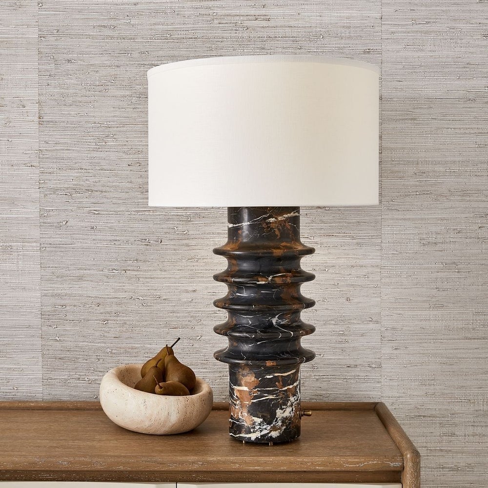 Ring Around Table Lamp in Michelangelo Marble