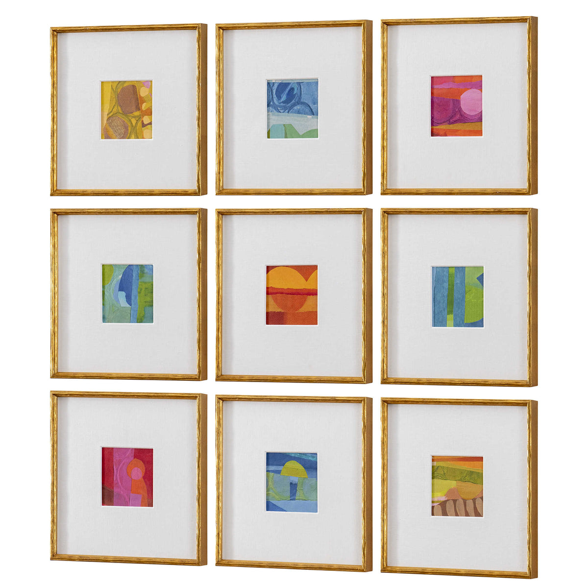 Petite Bijoux Framed Canvases - Brilliant, S/9