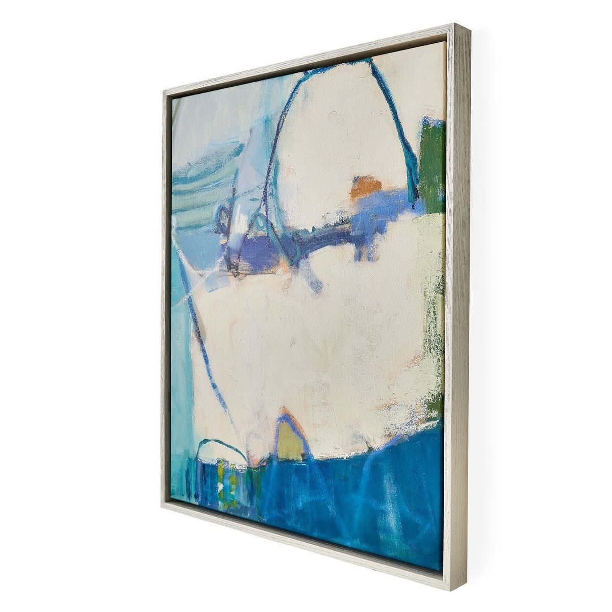 Cool Outlook Framed Canvases Set of 4