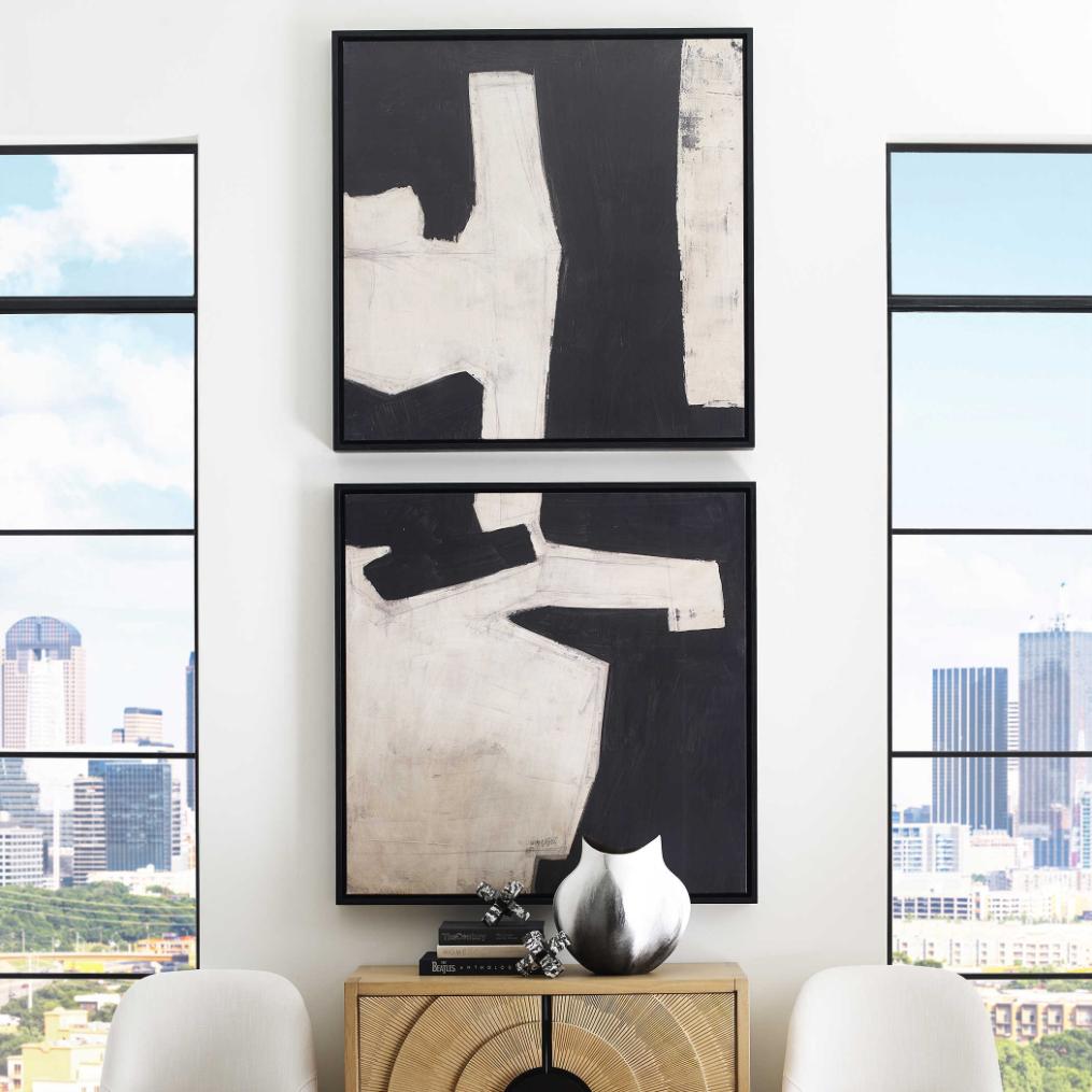 Transformation Framed Canvases, Set of 2