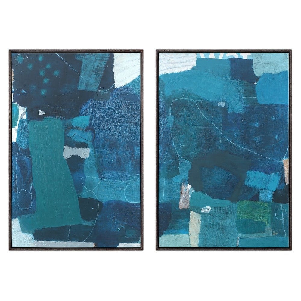Wait Until Dusk Framed Canvas Diptych Large Set of 2