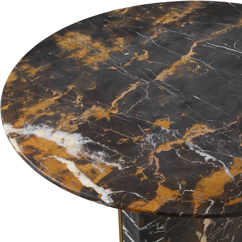 Joist Accent Table in Michelangelo Marble
