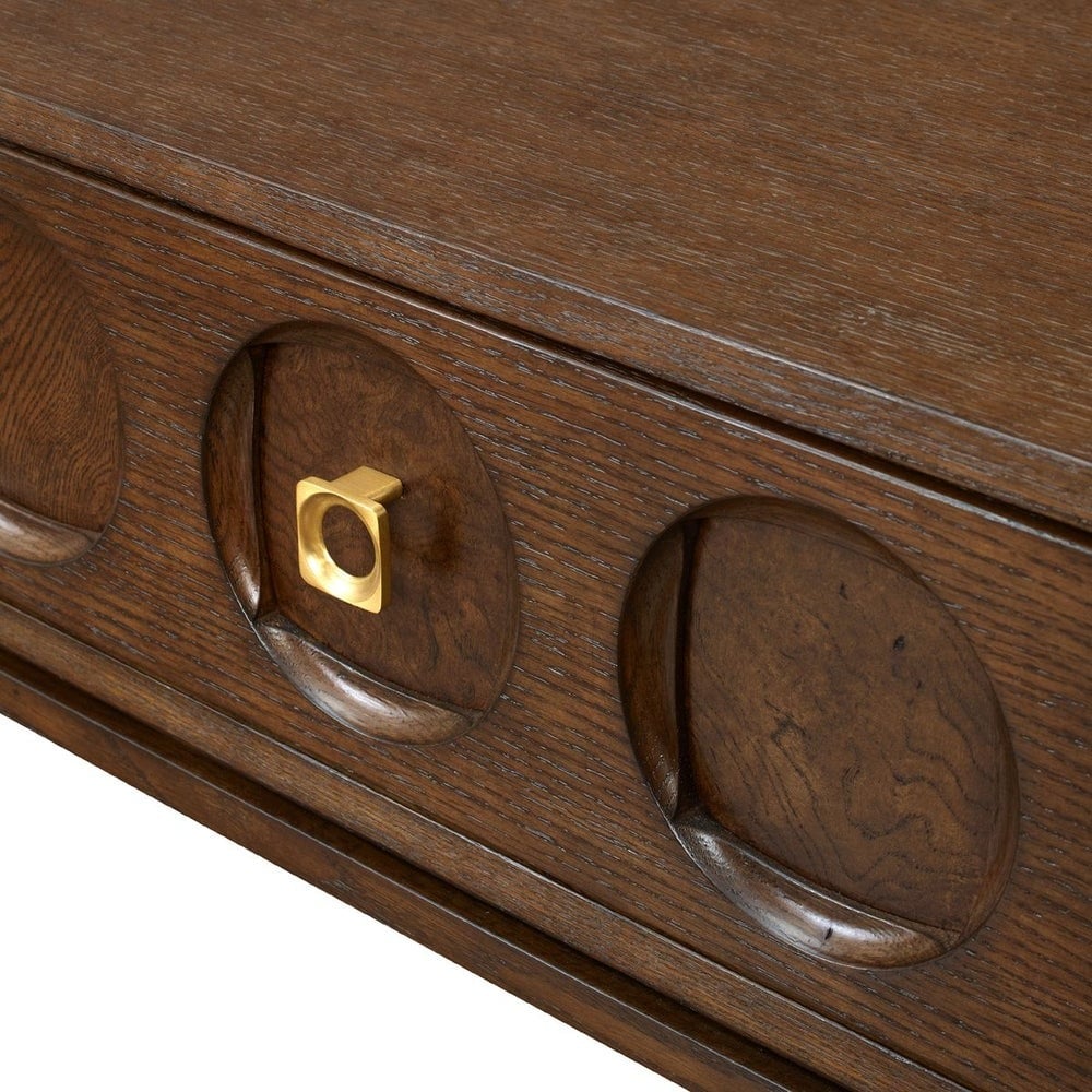 Roundabout Side Table in Cocoa Brown