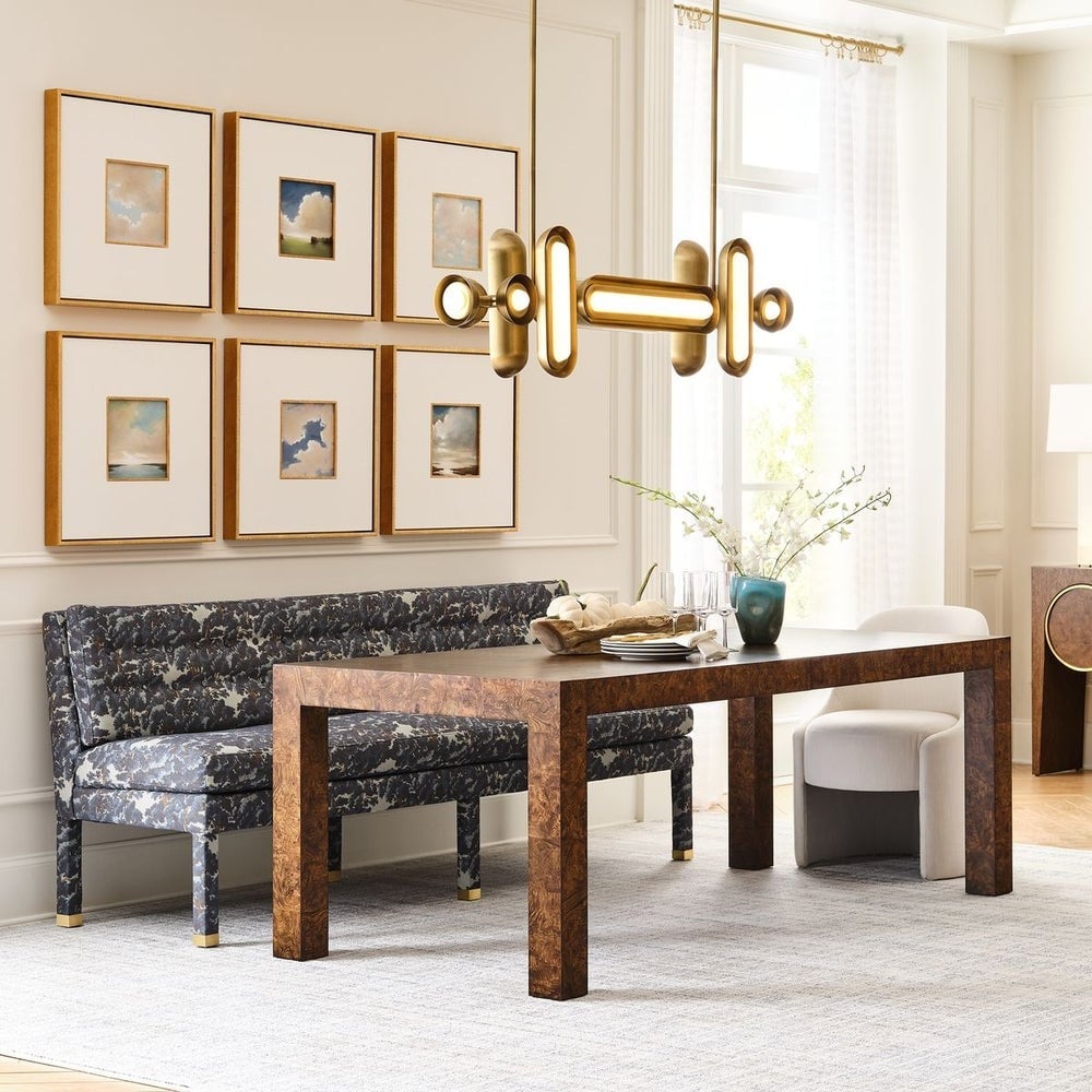 Ingrain Extending Dining Table in Cocoa Brown - 213-264cm
