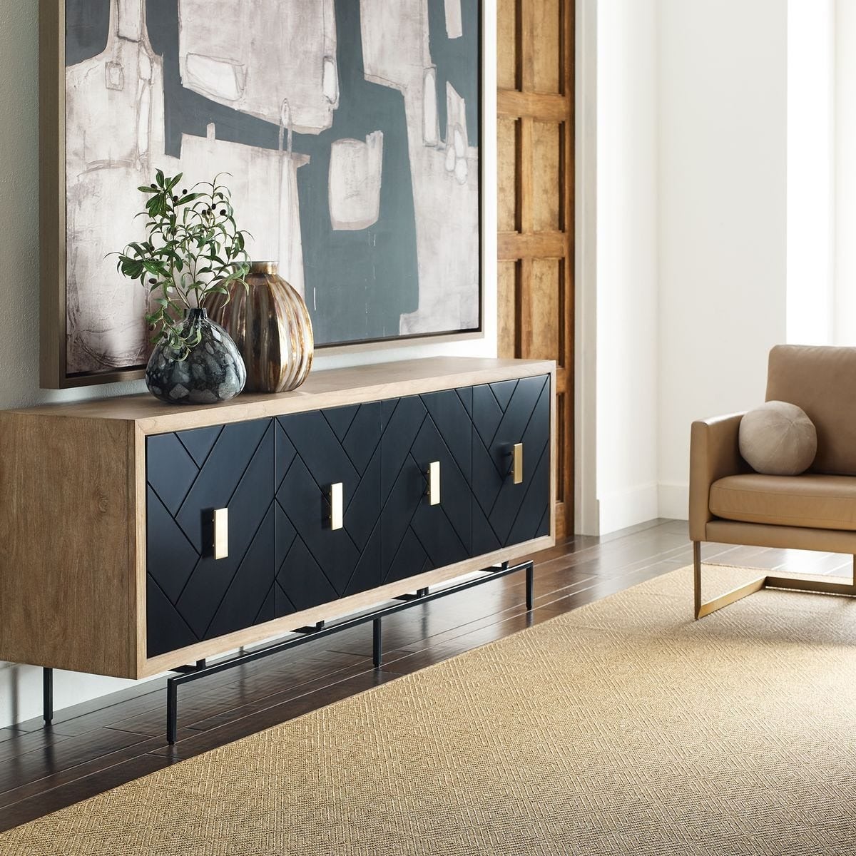 Maize Diamond Rug in Burnt Umber - 335 x 427cm