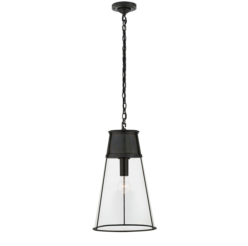 Robinson Large Pendant | Bronze & Clear Glass