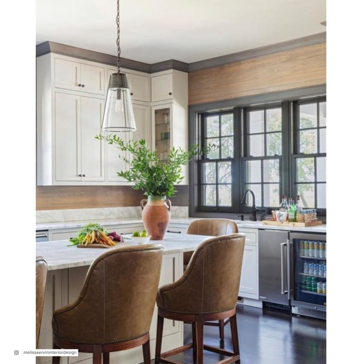 Robinson Large Pendant | Bronze & Clear Glass