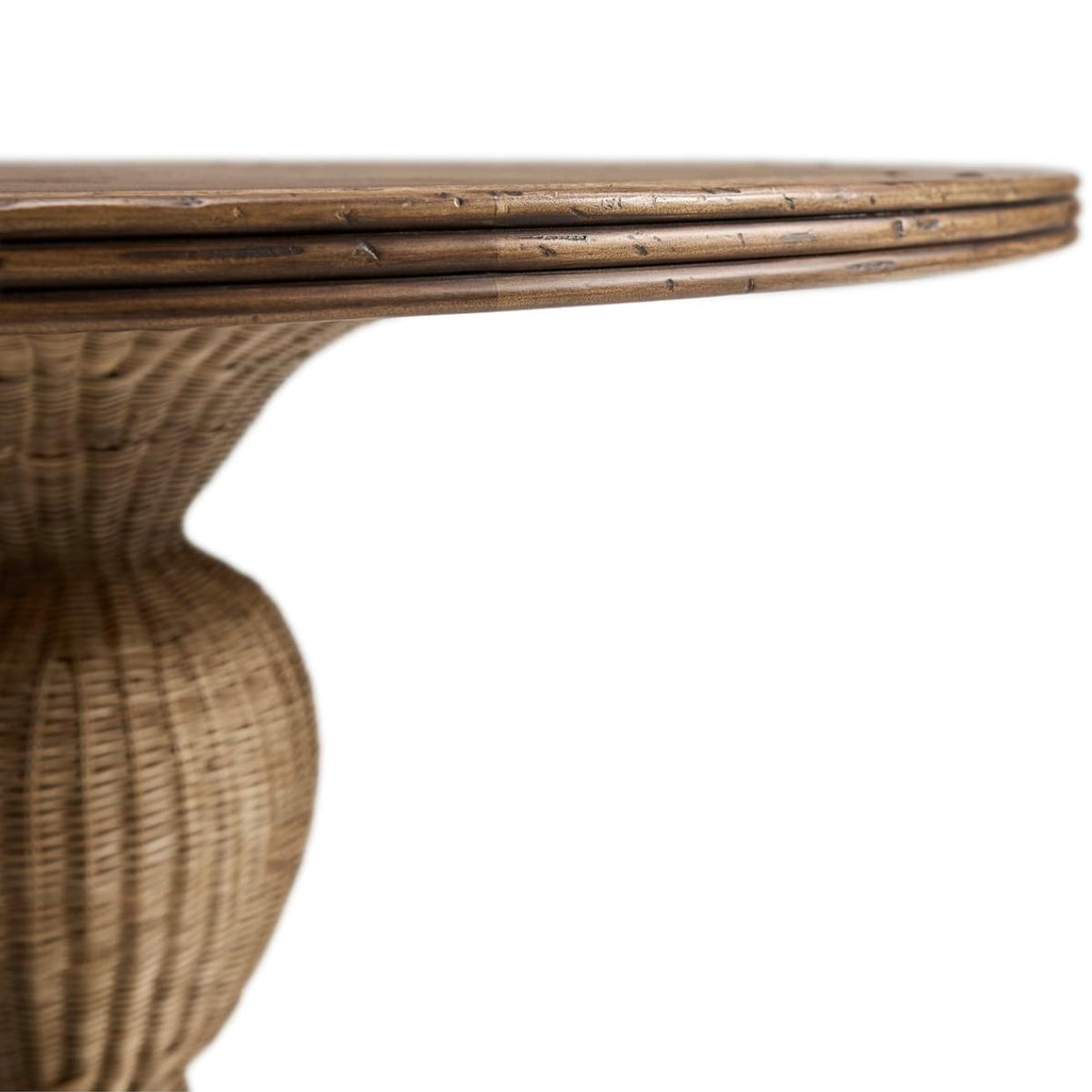 Palm Court Round Dining Table in Rattan - 117cm