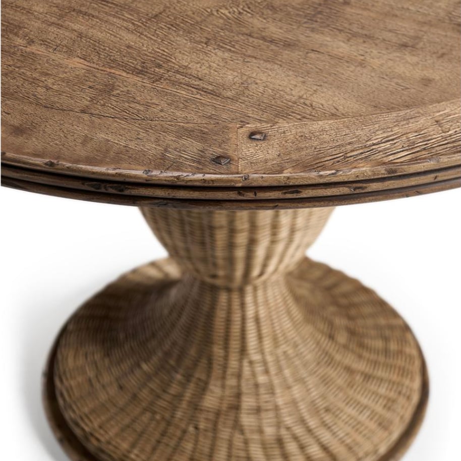 Palm Court Round Dining Table in Rattan - 117cm