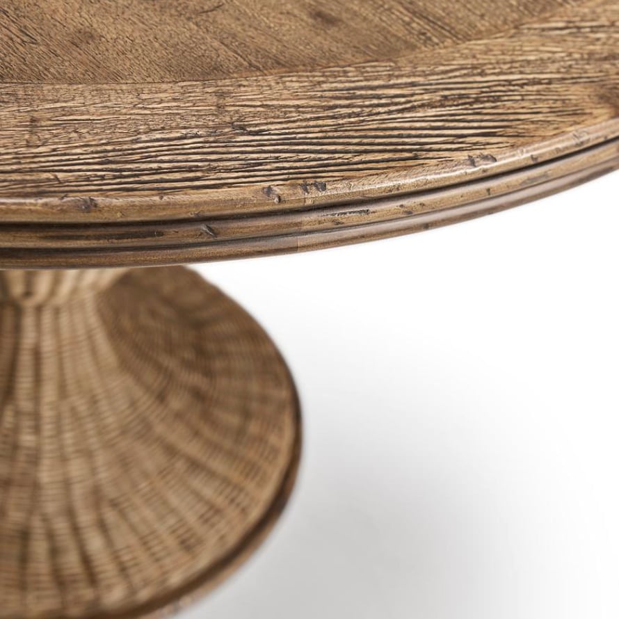 Palm Court Round Dining Table in Rattan - 117cm