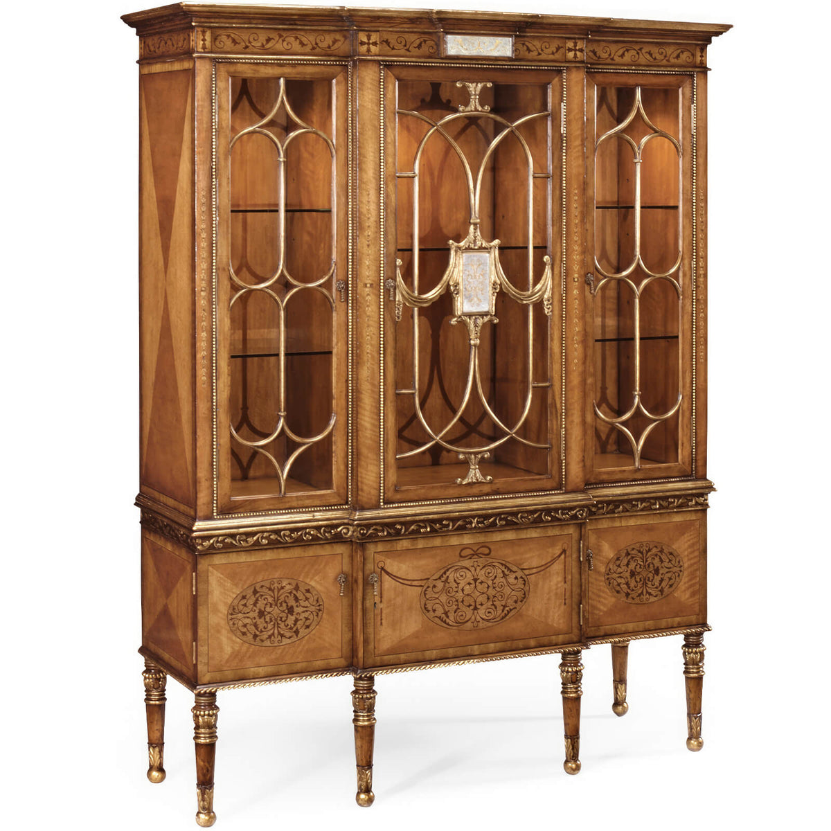 Satinwood Display Cabinet