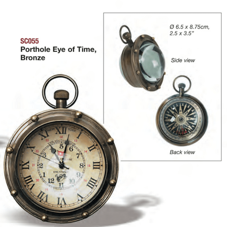 Porthole Eye Of Time, Bronze