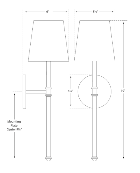 Camille Wall Light | Bronze