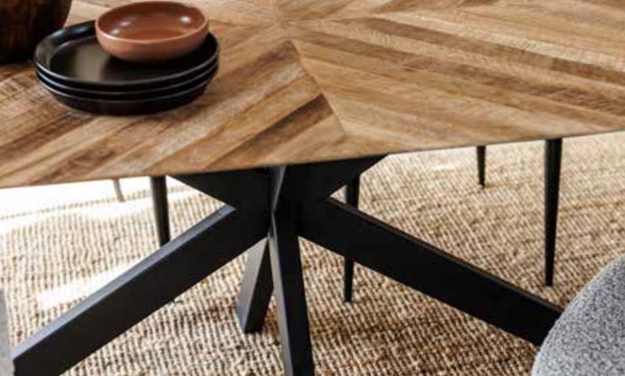 Chipping Campden Parquet Dining Table - 200cm