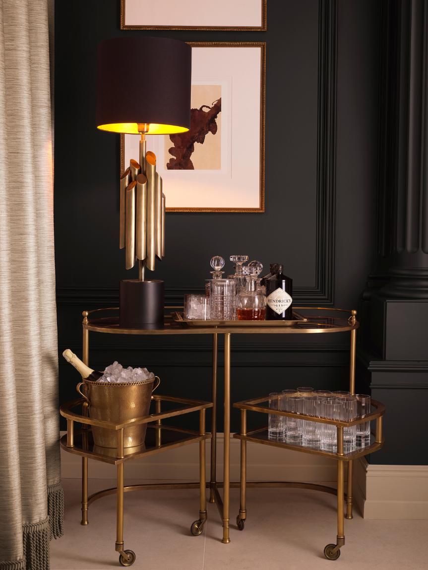 Trolley Lavalle in Vintage Brass Finish
