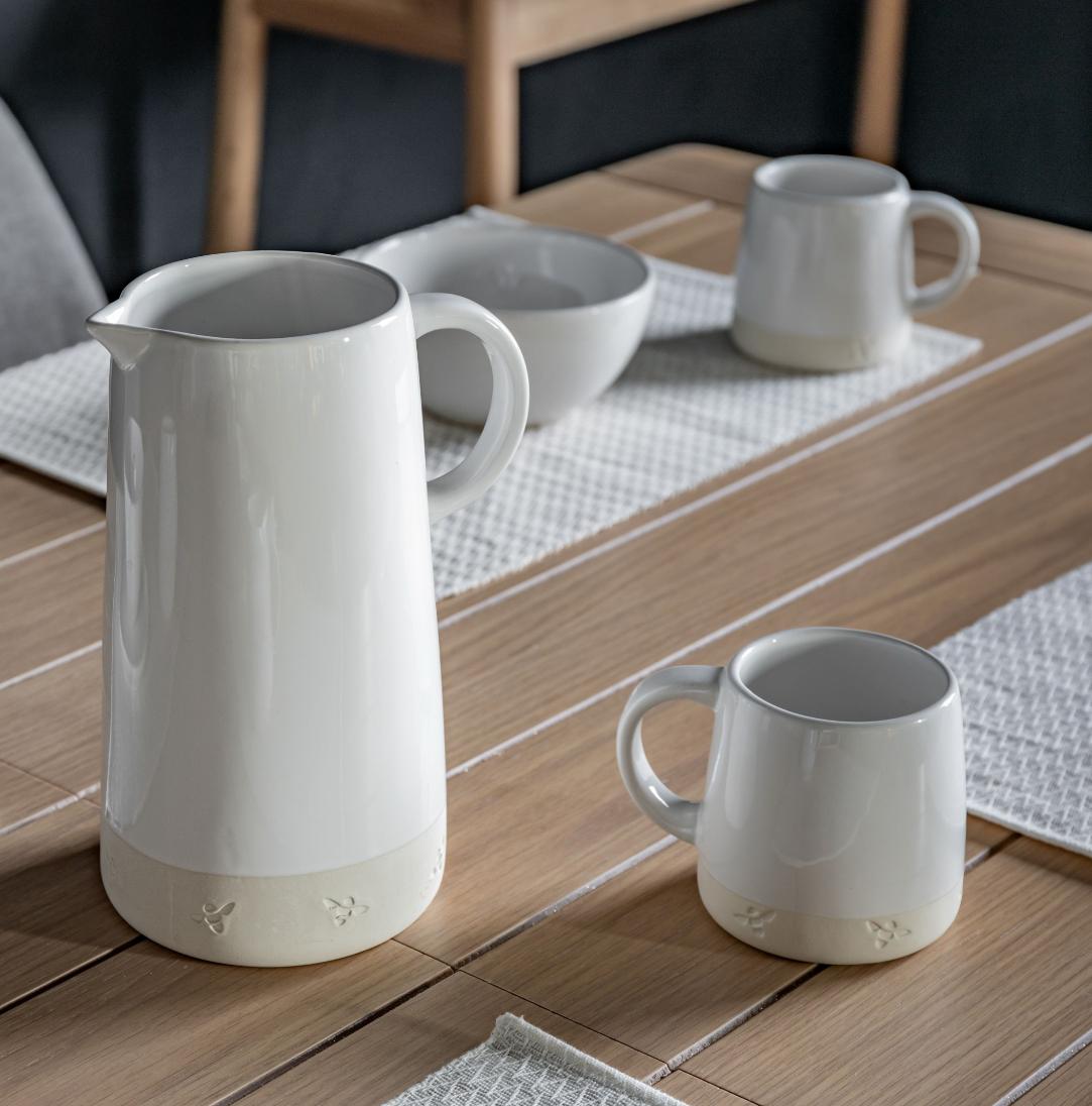 Bee Jug White