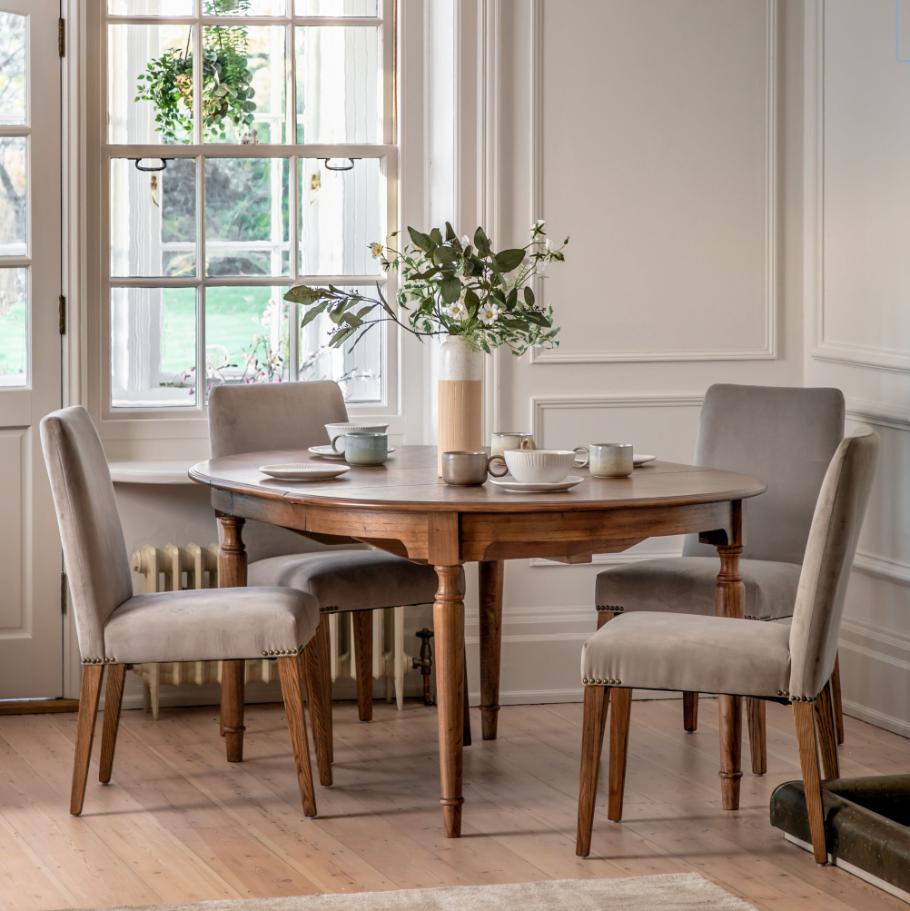 Windsor Round Extending Dining Table - 120-160cm