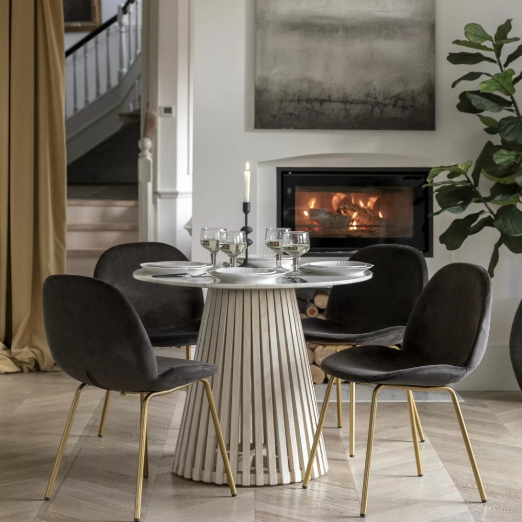 Pickett Round Dining Table - 90cm