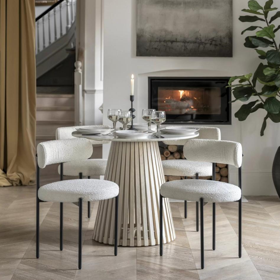 Pickett Round Dining Table - 90cm