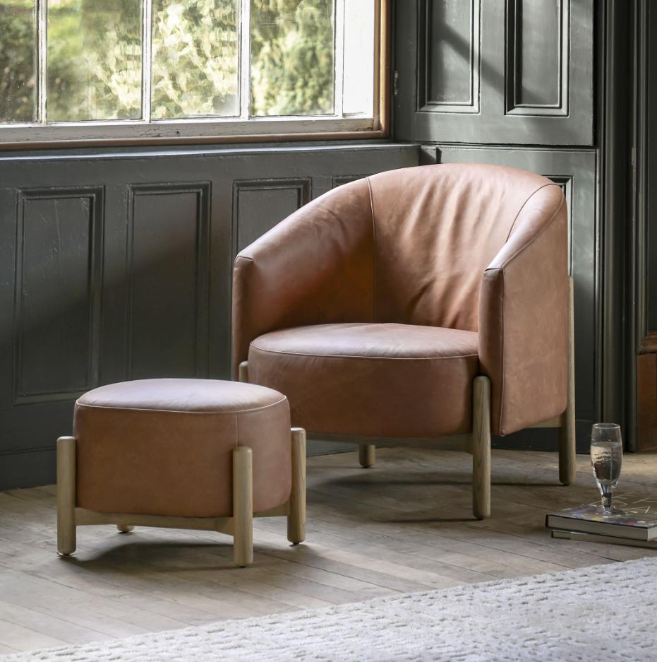 Tivoli Armchair Vintage Brown Leather