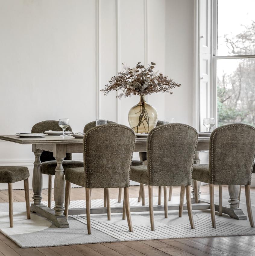 Hinton Dining Chair in Moss Green - Set of 2